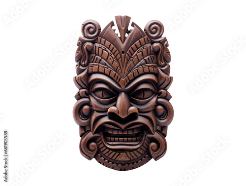 Maori Hei-Tiki Wooden Pendant