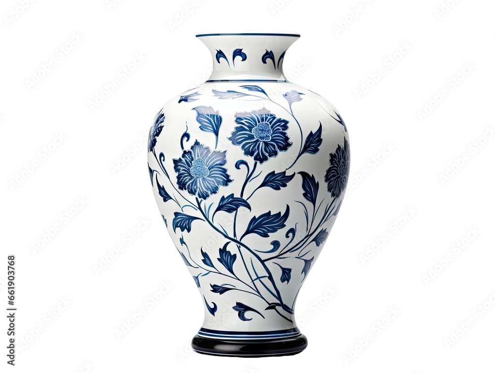 Ming Dynasty Blue and White Porcelain Vase