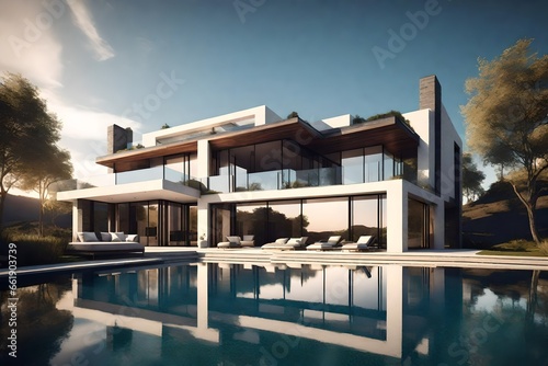 Big custom made luxury house with nicely landscape © Areesha