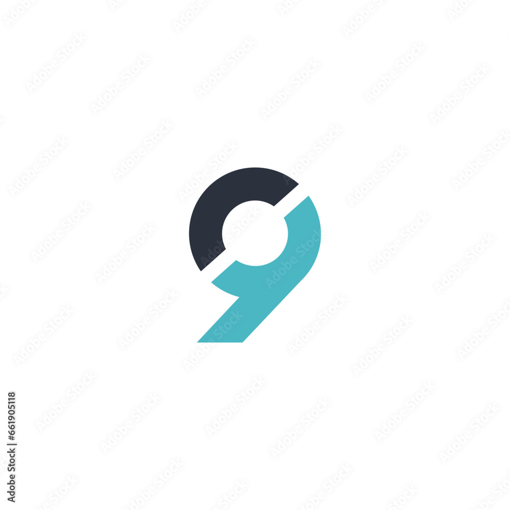 Vectors are monograms of the numbers 9. Vectors are monograms of the numbers 9.