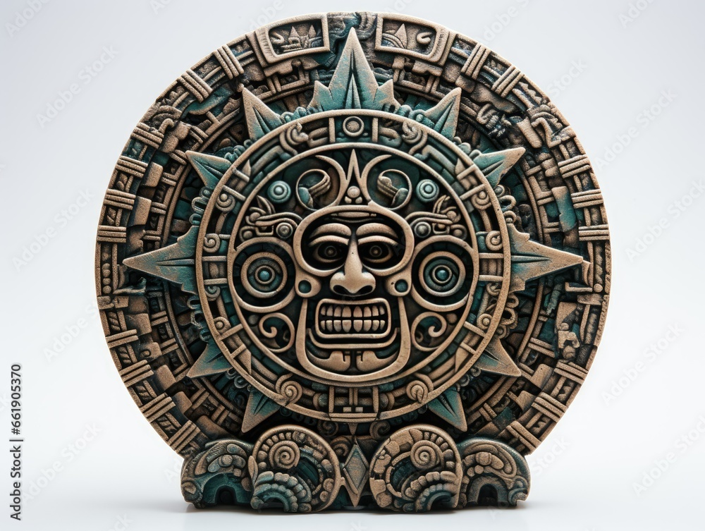 Aztec Sun Stone Carving