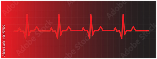 Cardiogram heart rate. ECG. Rhythm.