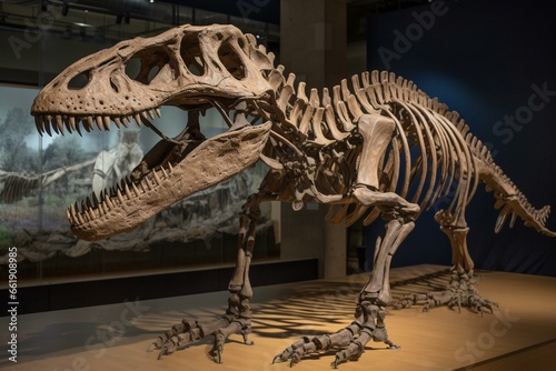 Large predatory dinosaur from Dakota. Generative AI © Jemima
