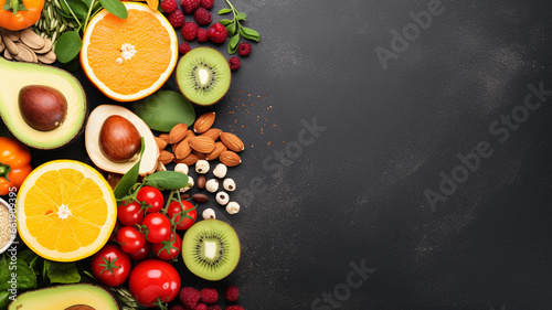 fresh organic fruits and berries