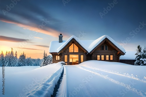 house in the snow © Hassan's