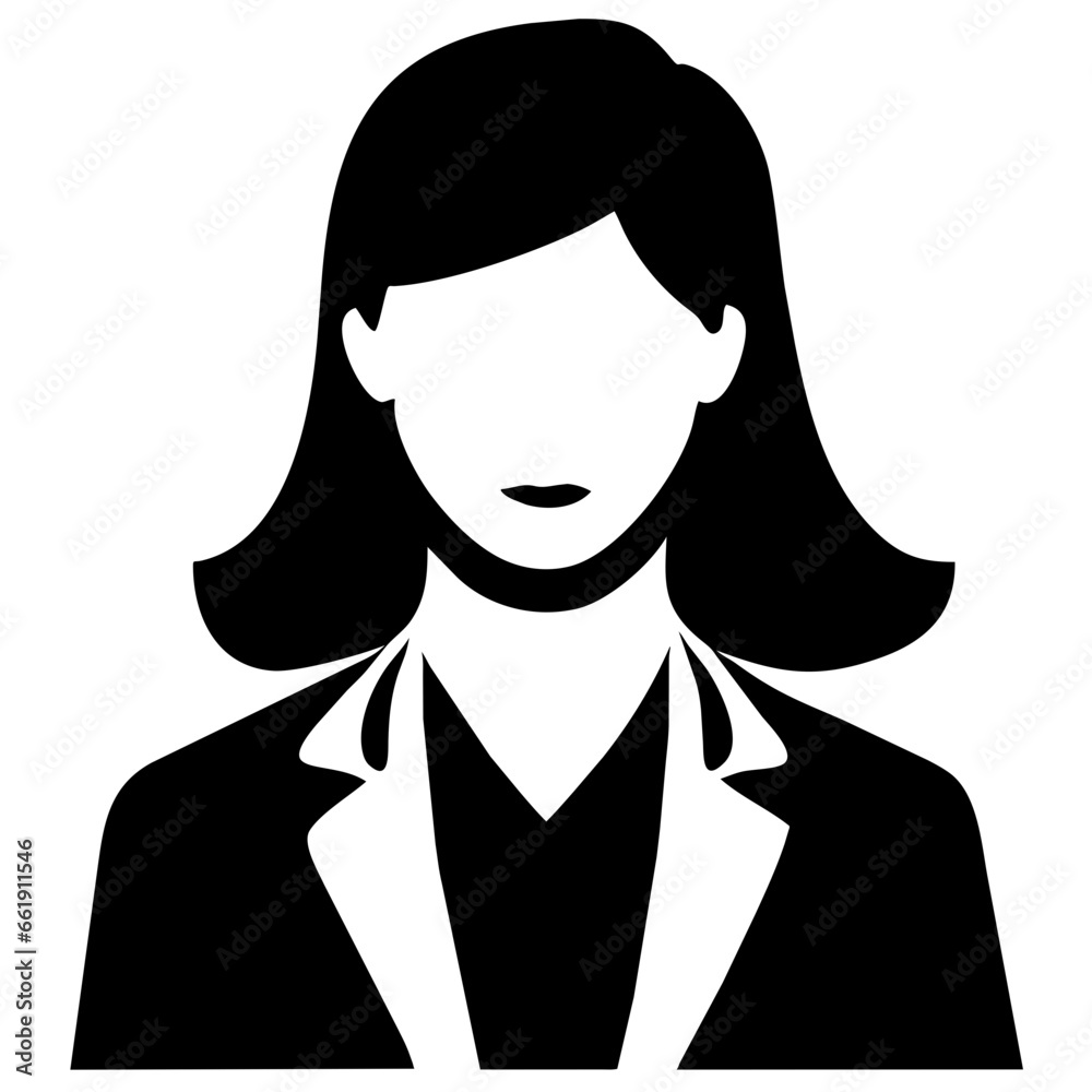 Elegant female silhouette. Modern business avatar symbol. Beautiful woman profile. Vector icon design. Graceful lady portrait. Professional character Elegant female silhouette. Modern business avatar symbol. Beautiful woman profile. Vector icon design. Graceful lady portrait. Professional character