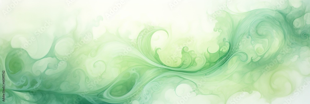 banner pastel watercolor green smoke abstract solid background, Abstract geometric form liquid splatter texture banner pastel watercolor green smoke abstract solid background, Abstract geometric form liquid splatter texture