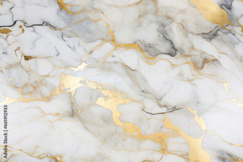 Seamless Luxury gold and white marble texture background