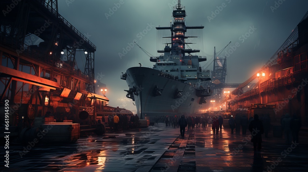 Warships at Sea: Exploring the Naval Battlefront, from River to Ocea, generative AI Warships at Sea: Exploring the Naval Battlefront, from River to Ocea, generative AI