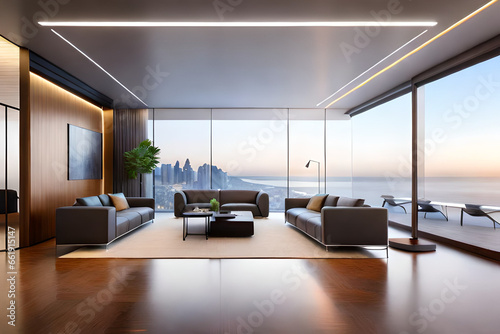 luxurious and expensive living room