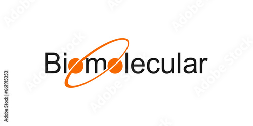 modern logo design for the word "Biomolecular".