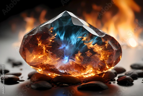 Fiery Radiance: The Dazzling Spectrum of Flame Aura Quartz