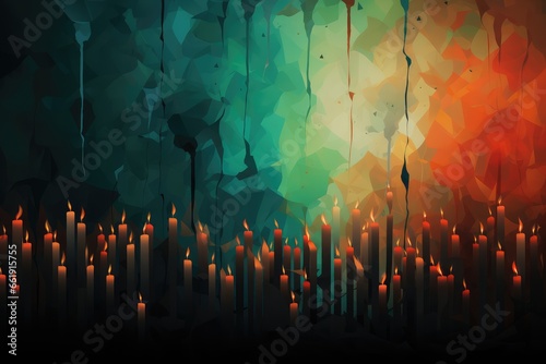 Abstract background for remembering the Palestinian victims in the Israeli-Gaza conflict