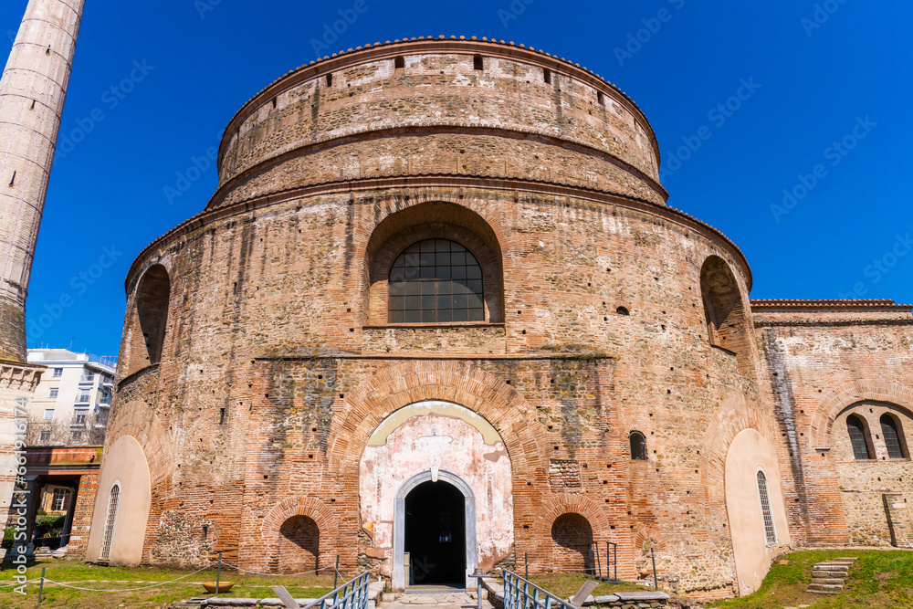 Thessaloniki, Greece - 24 March 2023 - The Rotunda. 1700 years old house of worship