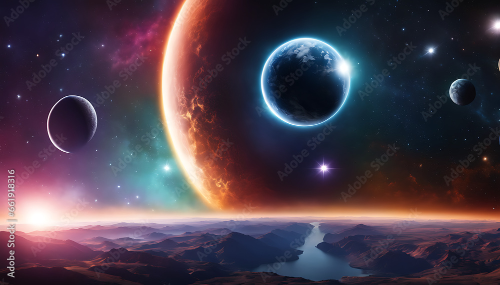 colorful space wallpapers wallpapers.