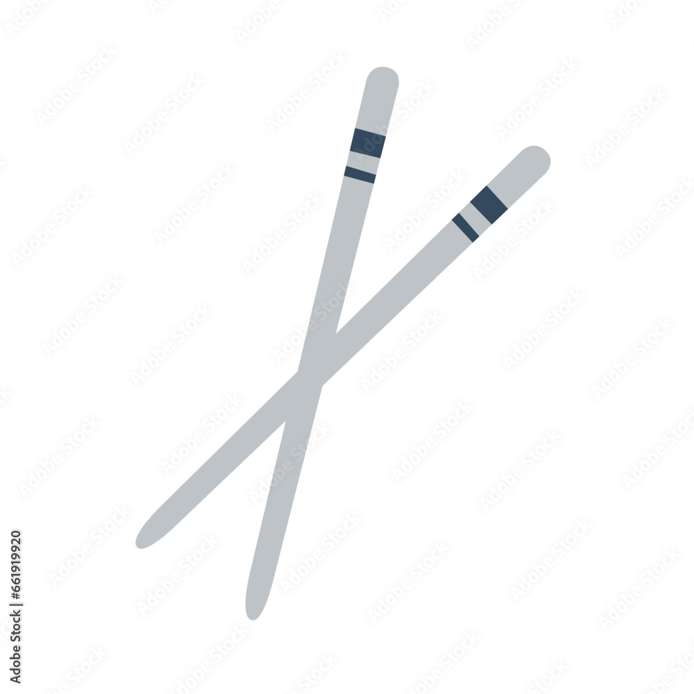 Minimalist Chopstick Illustration Minimalist Chopstick Illustration