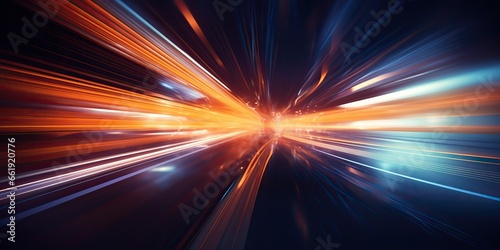 AI Generated. AI Generative. Abstract rays lines tmagic speed futuristic speed concept decorative background. Bright color template