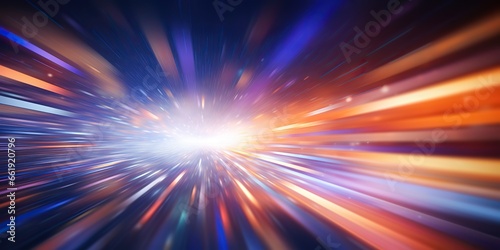 AI Generated. AI Generative. Abstract rays lines tmagic speed futuristic speed concept decorative background. Graphic Art