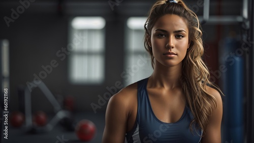 Woman Athlete for Gym and Fitness Centre - Empowering Sports Advertisement