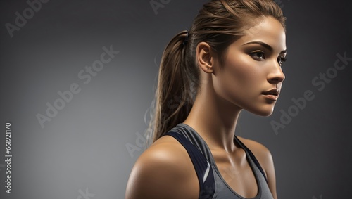 Woman Athlete for Gym and Fitness Centre - Empowering Sports Advertisement