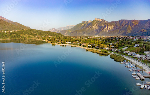 lake and mountains