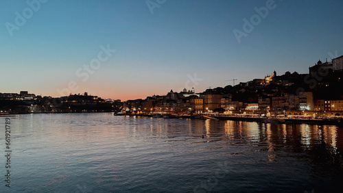 Porto Portugal Port ships and boats on river, old town © JOSHUA