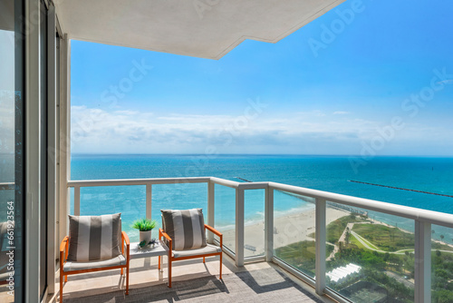 Balcony views from a condo in South Beach Miami Florida © Anthony Giarrusso