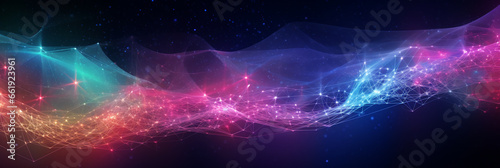 Abstract digital background Abstract digital wave background Information technology background it background gradient wave background digital wave banner abstract background with shining dots stars