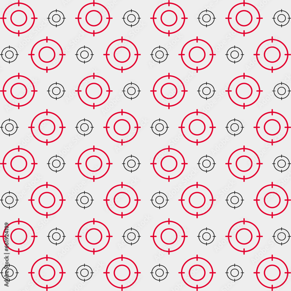 Target decorative wallpaper pattern beautiful seamless vector illustrator background