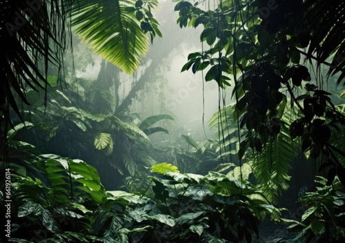  Mystical Rainforest Veiled in Mist  Earth s Enchanting Beauty  Generativ ai.
