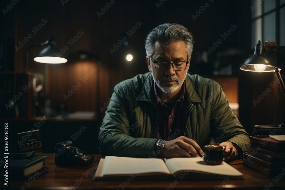 A old professor solving a mathematics problem A old professor solving a mathematics problem