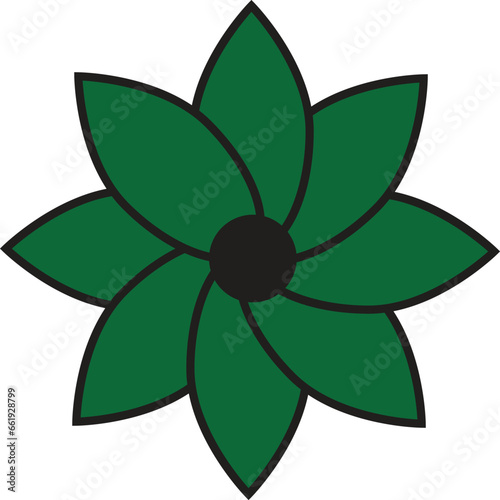 This is vector flower and it is editable.