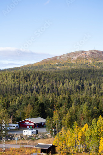 Wallpaper Mural autumn in the mountains Torontodigital.ca