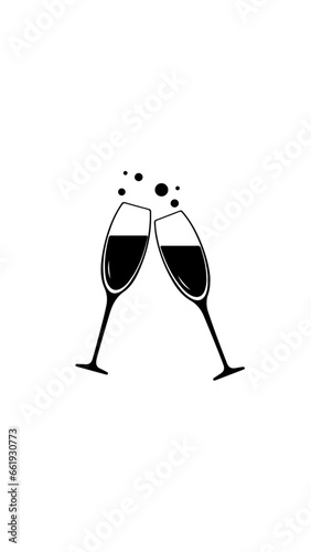 copas brindis vector
