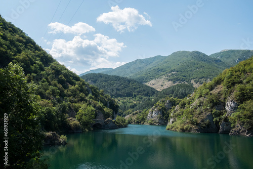 lago di Scanno in Abruzzo a forma di cuore photo