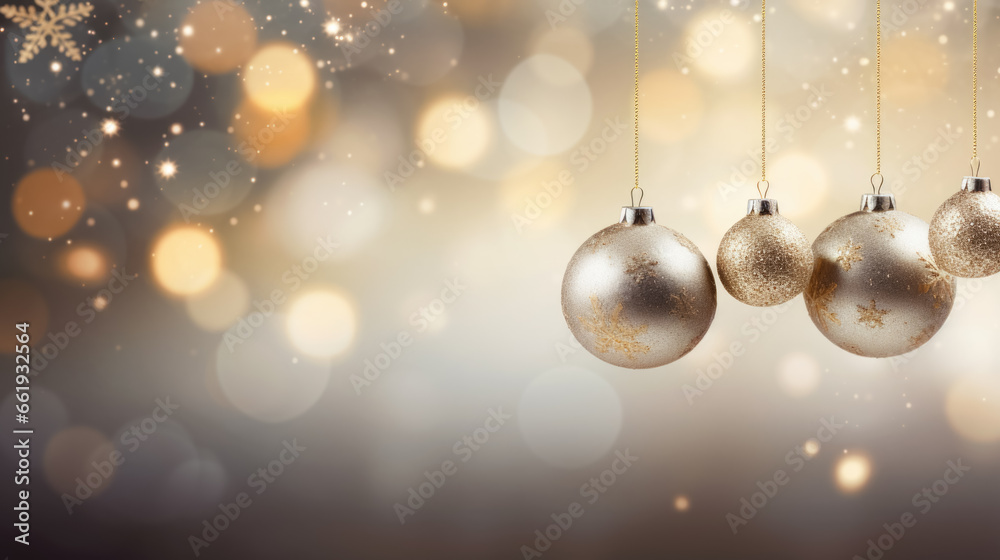 Beautiful light christmas background, with simple decoration, stars, snow, tree ball, sparkles Beautiful light christmas background, with simple decoration, stars, snow, tree ball, sparkles