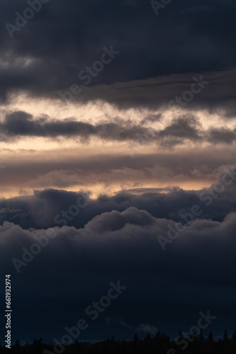 Storm clouds in the sky