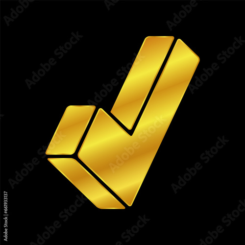 gold colored checkmark icon