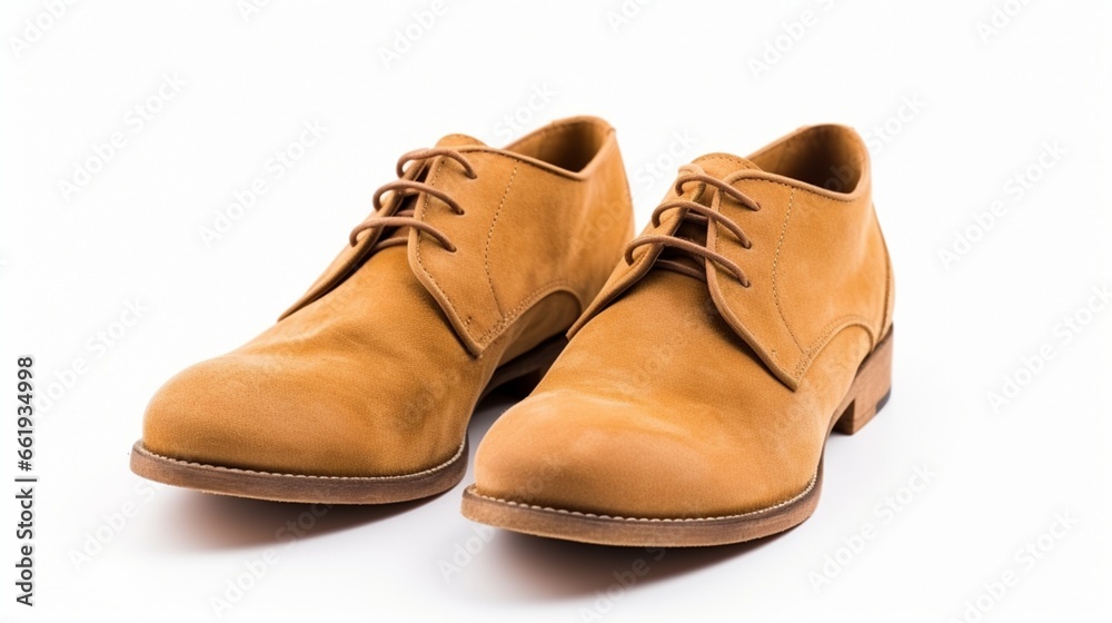 pair of brown shoes  generated by AI