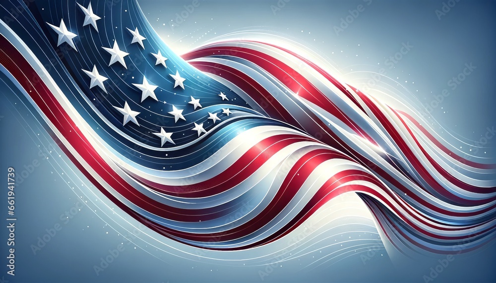 Wave-Like Motion of the Shining Stars and Stripes