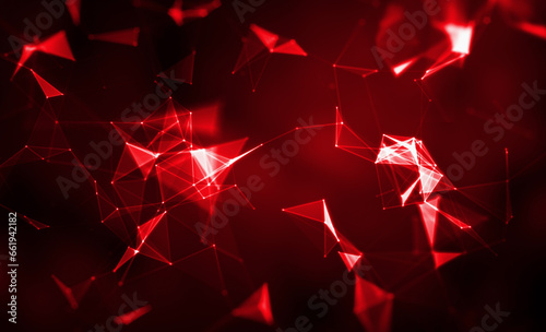 Abstract Backgrounds. Connected line and dots on colorful background.