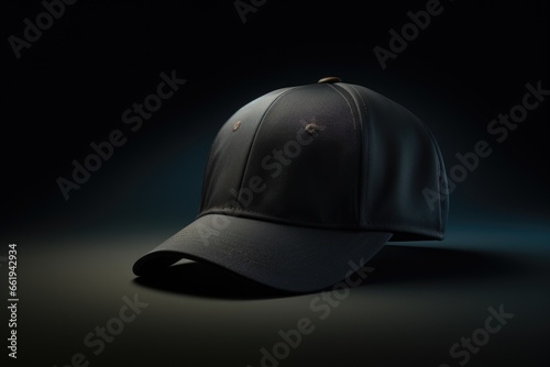 Baseball Cap on Dark Background