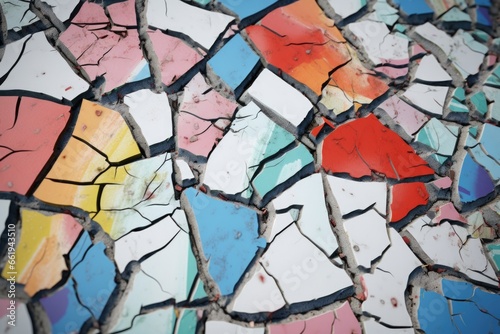 Close Up of Colorful Mosaic Tile