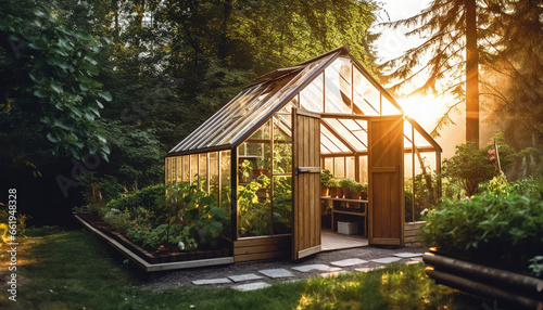 cozy greenhouse photo