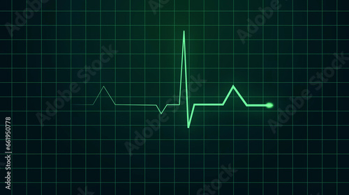 Blue glowing neon heart pulse. Heart beat. Healthcare vector medical background with heart cardiogram.