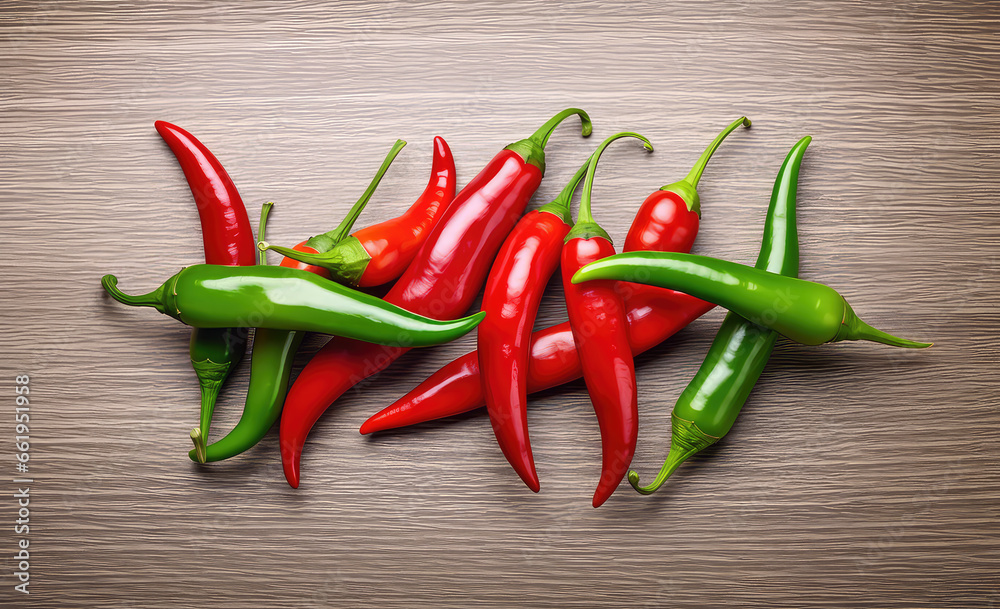 Red hot chili pepper. Generative AI