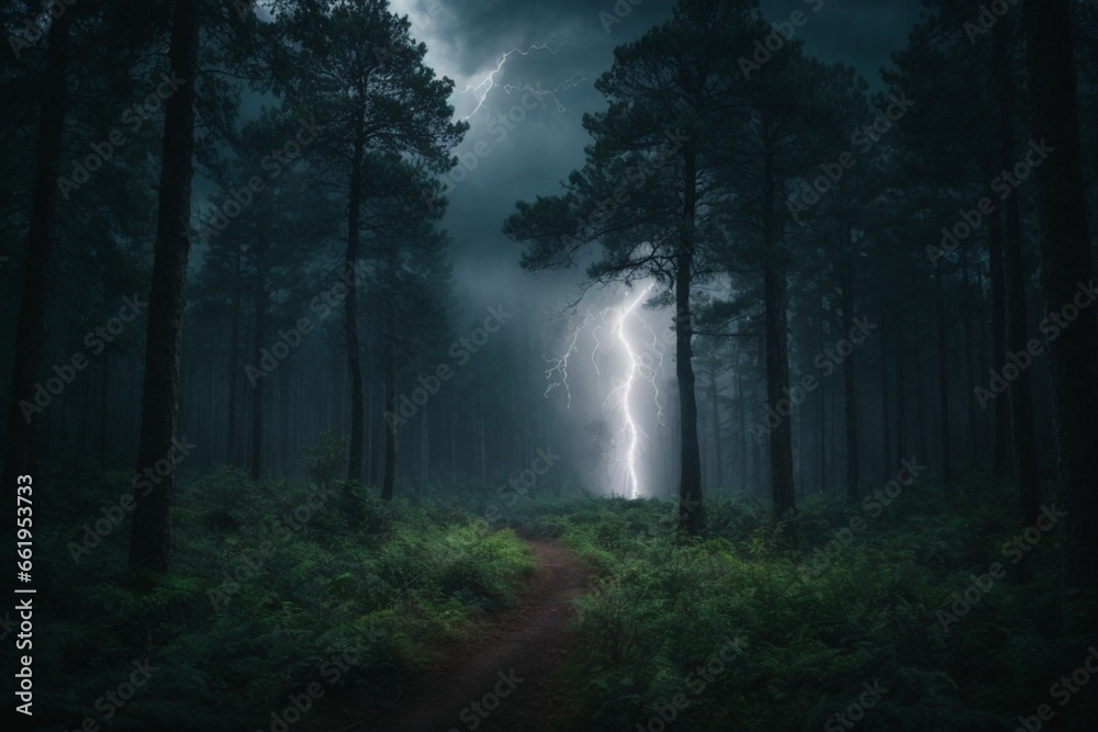 Fototapeta premium fog in the forest