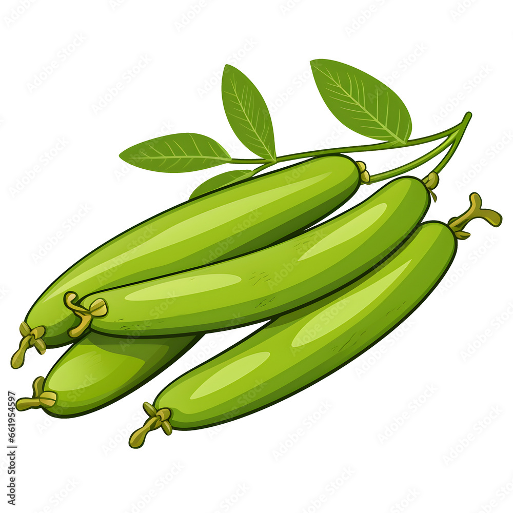 cartoon clipart of Fava Beans, food clipart, vegetables clipart