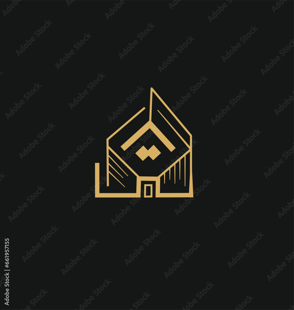 vector line logo house, Emblem, Design Concept. Building architecture real estate logo linear style. Flat icon. vector line logo house, Emblem, Design Concept. Building architecture real estate logo linear style. Flat icon.