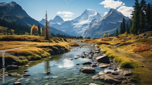 autumn season mountain river in the mountains © Bee Photograpy